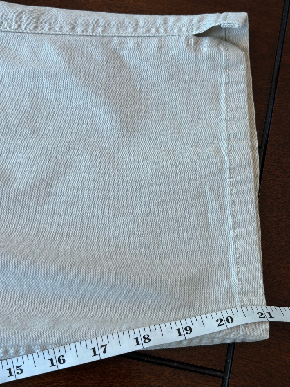 Cherokee Size 16 Capri Cotton Pants Beige Stretch Straight Leg Casual - Picture 4 of 5